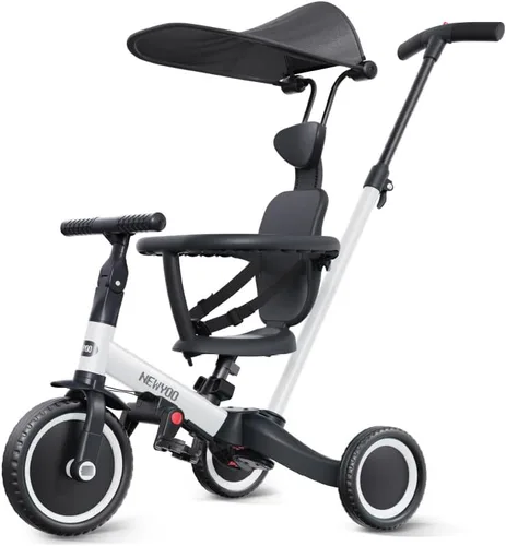Miniatura 8 de newyoo Triciclo para niños pequeños de 1 a 3 años, bicicleta para niños pequeños, regalo de cumpleaños y juguetes para niña y niño, triciclo