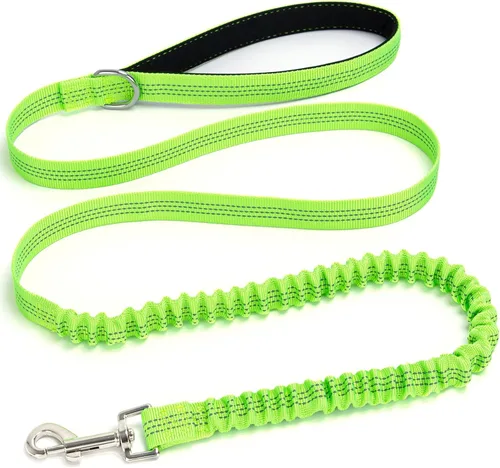 Miniatura 14 de Correa elástica para perro, correa de nailon reflectante y absorbente de golpes de 5 pies, entrenamiento antitirones para perros pequeños/medianos