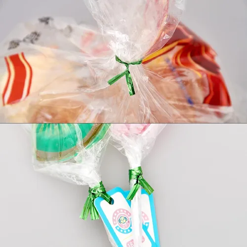 Miniatura 3 de 800 piezas de 4" lazos de torsión metálicos (verde) para lazos de panadería, bolsas de dulces, bolsas de café, lazos para bolsas de regalo