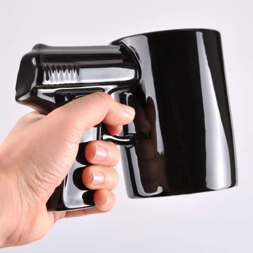 Miniatura 3 de UCEC Taza de café de cerámica inspirada en la pistola, regalo perfecto para hombres, idea de regalo única para el día del padre, taza de café