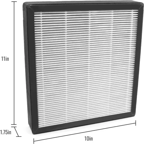 Miniatura 4 de Habitat Filtro de repuesto para purificador de aire, HEPA 13, carbón activado, PET, iones de plata (paquete de 1)