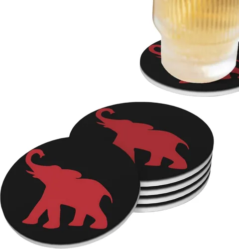 Miniatura 18 de Juego de 4 posavasos de pelota de tenis para bebidas, de cerámica absorbente, para mesa de café, barra de mesa de madera, 4 pulgadas O5
