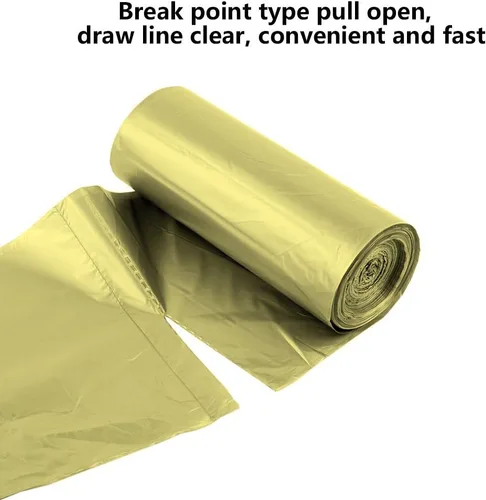 Miniatura 2 de 5 rollos de bolsas de basura pequeñas, 4 galones de material fino fuerte desechable, cocina, bolsas de basura de plástico duraderas para oficina
