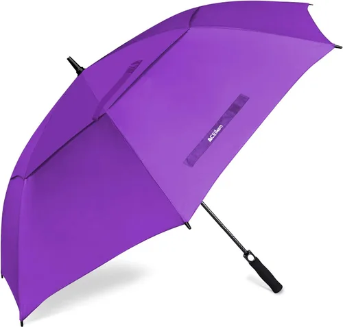Miniatura 9 de ACEIken Paraguas de golf grande de 58/62/68 pulgadas, paraguas de golf abierto automático, extra grande, doble toldo ventilado, resistente al