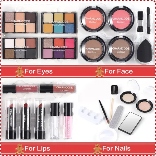 Miniatura 3 de Kit de Maquillaje para Mujeres Kit Completo - Paleta de Sombras de Ojos, Pintalabios, Brillo de Labios, Rubores, Contorno, Iluminadores, Lápiz