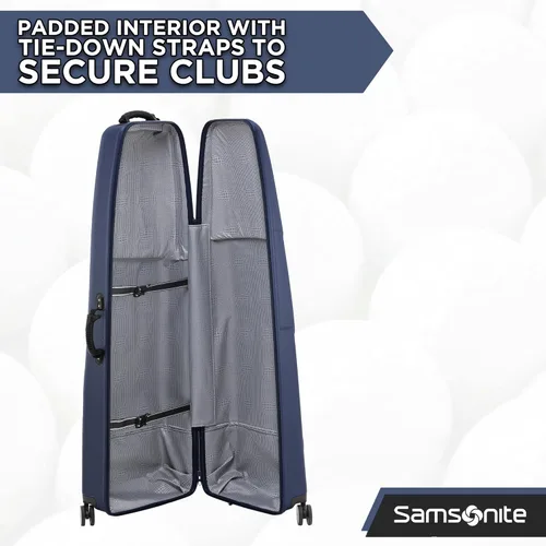 Miniatura 5 de Samsonite Tour Deluxe - Funda rígida para golf, bolsa de viaje de golf, carcasa ABS ligera y duradera, ruedas multidireccionales de 360 grados Azul
