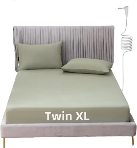 Miniatura 28 de Grounding - Sábana de cama tamaño King con cordón de 15 pies, 90% algodón orgánico + 10% fibra plateada, sábanas conductivas para un mejor sueño