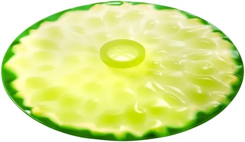 Charles Viancin - Tapa de silicona lima para almacenamiento de alimentos y cocción - 6 pulgadas - Sellado hermético en cualquier superficie lisa de