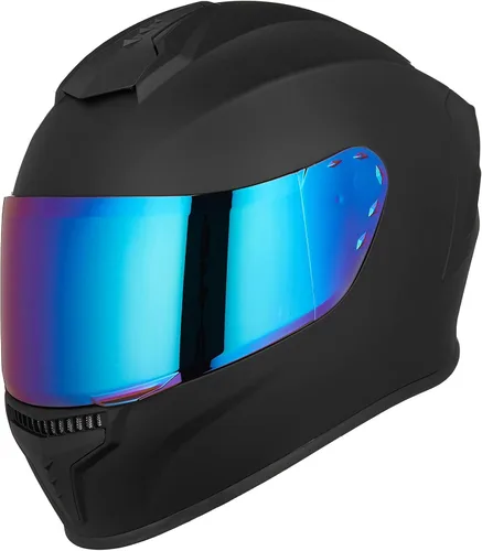 Miniatura 12 de Cascos integrales de motocicleta para adultos, hombres y mujeres DOT con visera tintada, modelo MD-813 para bicicleta de calle y carreras