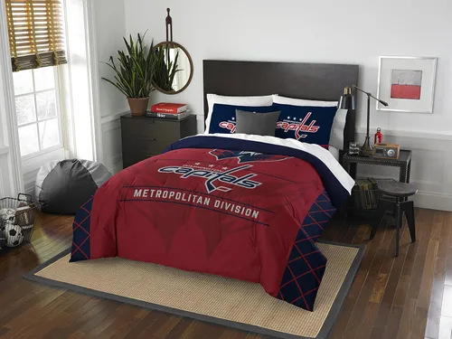 Miniatura 9 de Juego de edredón y funda de almohada para cama individual o matrimonial/queen, con licencia oficial de la NHL