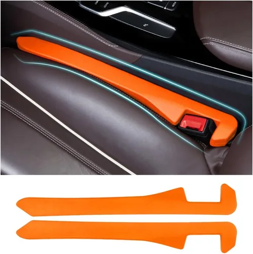 Miniatura 9 de Junecarp Paquete de 2 rellenos de espacio para asiento de automóvil, organizador flexible para evitar que los artículos se caigan, accesorios
