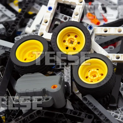 Miniatura 4 de TEESE 415pcs Beam-Frame-Exles-Pins-Wheel Rebound-Motor, Compatible con Technic-Parts, para STEM-MOC-EV3-Project-Track-Car-Bulk- Bloques