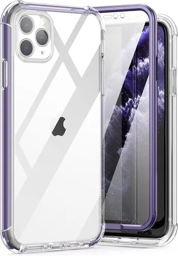 Miniatura 8 de SURITCH Funda transparente para iPhone 11 Pro Max (solamente) de 6.5 pulgadas, [protector de pantalla de privacidad], protección de cuerpo completo