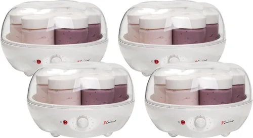 Miniatura 5 de Euro Cuisine YM80 Máquina eléctrica para hacer yogurt - Promueve la salud intestinal con yogur casero rico en probióticos - Incubadora de yogur