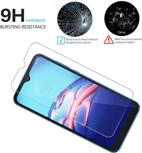 Miniatura 3 de Protector de pantalla para Motorola Moto E 2020 Galss templado, película de vidrio protectora de pantalla antiarañazos de alta transparencia