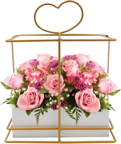 Miniatura 9 de 10 piezas de jarrones de flores en forma de corazón, mesa de mesa para bodas, centros de mesa, decoración de fondo