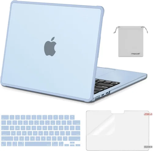 Miniatura 10 de MOSISO Funda para MacBook Air de 13 pulgadas M5 M4 M3 M2 2026-2022 A3449 A3240 A3113 A2681, precisión a juego con color portátil, kit 4 en 1