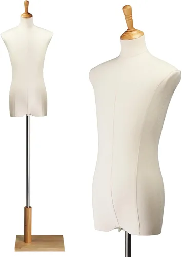 Miniatura 11 de Bonnlo Forma de Vestido Infantil Mejorada, 2-3 Años, 3-4 Años, Torso de Maniquí para Niños Pequeños con Soporte Ajustable de Madera y Goma