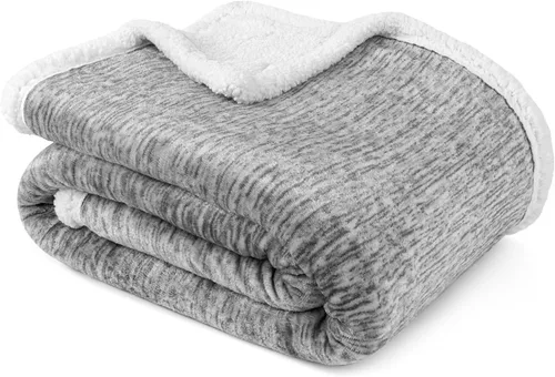 Miniatura 15 de PAVILIA Premium Manta de vellón sherpa a cuadros súper suave, acogedora, afelpada, microfibra ligera, reversible para sofá y cama, para todas