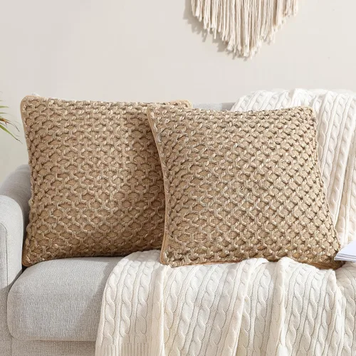 Miniatura 32 de Boho Living Jada Cojín Decorativo, Incluye Acento, Diseño Tejido Premium, Decoración de Sala de Estar, (1) Funda de Cojín de 20" x 20" con Relleno