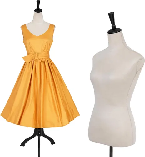 Maniquí de torso, maniquí en forma de vestido con altura ajustable, maniquí femenino para modelo de vestido, torso de cuerpo con soporte de trípode,