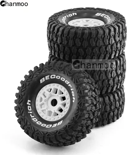 Miniatura 6 de 1/7 1/8 RC Short Course Truck Buggy Neumáticos y ruedas de 0.669 in Hex OD 5.315 in Neumáticos todoterreno para 1:7 1:8 Escala RC Off-Road Truck Car