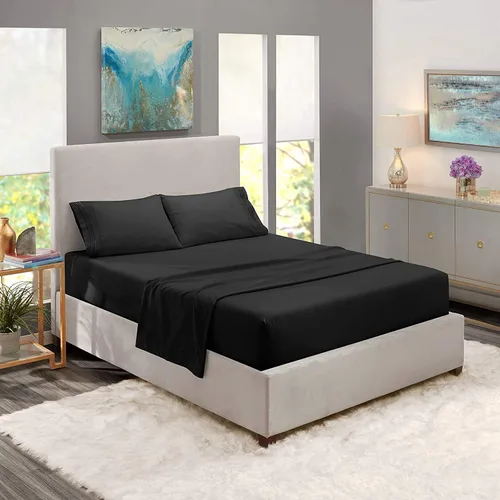 Miniatura 12 de Juego de sábanas divididas de 5 piezas, juego de sábanas de tamaño King dividido para cama ajustable, 100% algodón, 800 hilos, bolsillo profundo