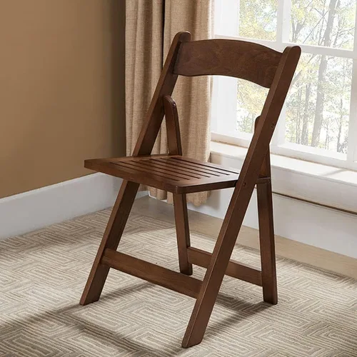 Miniatura 5 de Folding Chairs Silla de comedor plegable para muebles, silla de entrenamiento de oficina de madera maciza, silla de escritorio, silla de estudio