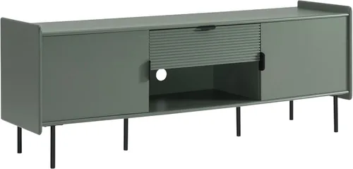 Miniatura 19 de Furniture of America Marcelline - Mueble moderno de TV de 60 pulgadas con estantes y cajón, centro de entretenimiento para televisión de 60 Negro