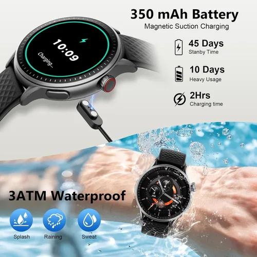 Miniatura 4 de Reloj inteligente de fitness para hombres y mujeres, 2026 nuevo reloj inteligente para correr, pantalla AMOLED Ultra-HD de 1.46 pulgadas con monitor