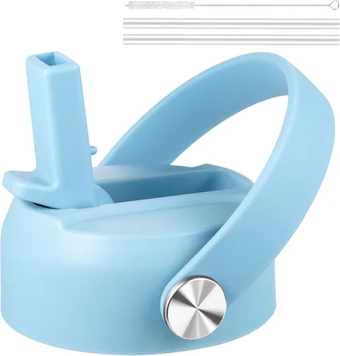 Tapa de popote para boca ancha Hydro Flask, tapas con popote para Hydroflask de boca ancha de 12, 16, 18, 20, 32, 40 onzas, tapa de popote de Lluvia