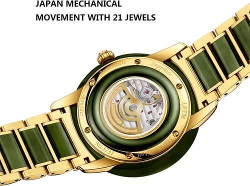 Miniatura 2 de Diella Reloj mecánico automático para mujer, reloj de lujo impermeable con espejo de cristal de zafiro (modelo AD6001L)