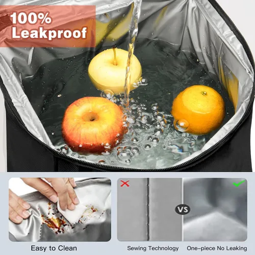 Miniatura 5 de Mochila térmica de doble sección, aislada, a prueba de fugas, para hombres y mujeres, bolsa térmica táctica de gran capacidad, bolsa de almuerzo