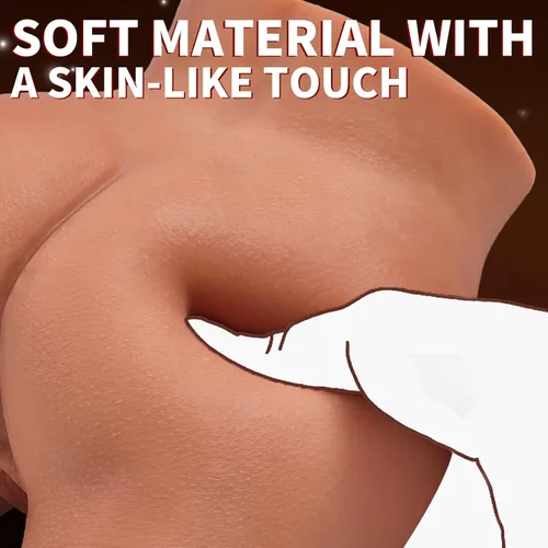 Miniatura 4 de Muñecas sexuales masculinas Torso con piernas posables, vagina realista de bolsillo con vagina texturizada 3D y ano apretado, tamaño apto