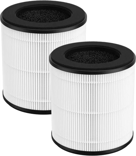 B-D02L - Filtro de repuesto para MOOKA/KOIOS B-D02L Air Puri Fier y VEWIOR B-D02U Air Puri Fier, 3 en 1 H13 True HEPA, paquete de 2