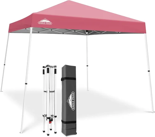 Miniatura 35 de Eagle Peak - Pérgola plegable (10.0 x 10.0 pies), patas inclinadas, de tela, para exteriores, fácil de montar, Negro
