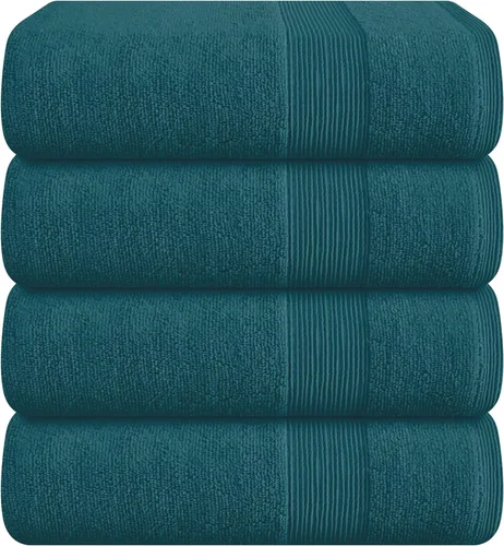 Miniatura 33 de Belizzi Home Toallas de Baño Extragrandes Premium de Algodón Paquete de 2, 35x70 - 100% Algodón Puro - Ideal para Uso Diario - Ultra Suave y Morado