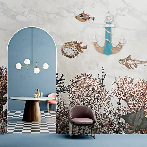 Miniatura 8 de Asense Arte para colgar en la pared, ancla de madera con cuerda, decoración de pared temática náutica, decoración del hogar, temática de playa, 9.8