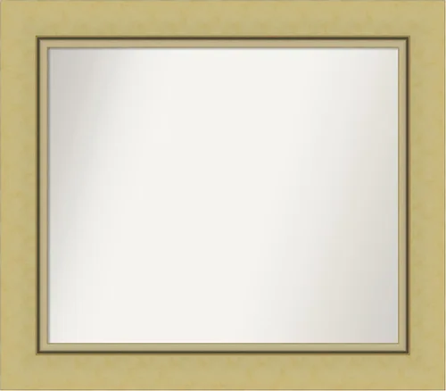 Miniatura 90 de Amanti Art Landon Gold Espejo de baño, espejo de pared o espejo de tocador de baño sobre el fregadero (26.25 x 26.25 pulgadas) Espejo no biselado