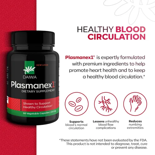 Miniatura 2 de Daiwa Plasmanex1 - Suplemento de circulación con enzima natto fermentada (BFPB) para el flujo sanguíneo y el bienestar vascular, fabricado en EE.