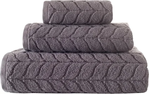 Miniatura 54 de BAGNO MILANO Toallas de baño de algodón turco, toallas de mano, juego de toallas de lujo de felpa suave de la colección jacquard