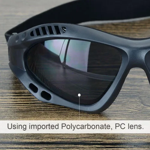 Miniatura 5 de Viriber Gafas de motocicleta - Gafas de protección UV para exteriores, gafas de combate a prueba de polvo