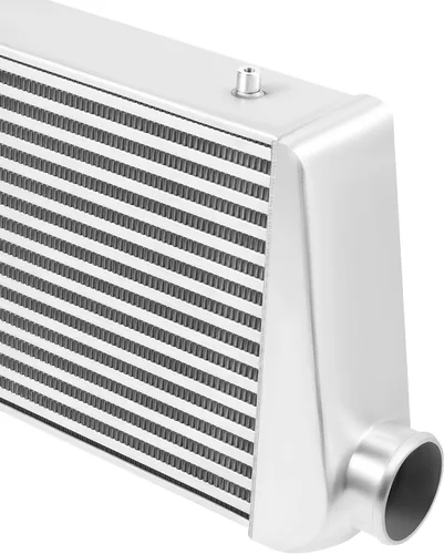 Miniatura 9 de Intercooler universal, kit de intercooler de ajuste universal, intercooler de aluminio de 1000 HP de entrada y salida de 3 pulgadas, núcleo de 4