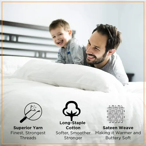 Miniatura 6 de Juego de sábanas de tamaño individual, juego de 6 piezas, sábanas de lujo para hotel de 600 hilos, 100% algodón orgánico extra suave, ajuste fácil