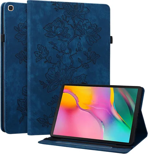 Miniatura 15 de Funda para Samsung Galaxy Tab S5e 10.5 2019 Modelo SM-T720/T725/T727, funda delgada de piel sintética con soporte multiángulo y soporte