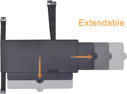 Miniatura 5 de Extensor de visera de automóvil, extensor de parasol para parabrisas y ventana lateral (negro)