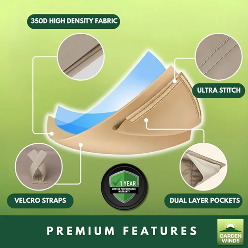 Miniatura 3 de Garden Winds Toldo de repuesto duradero 350 compatible con modelos de cenador Allen Roth de 10 x 12 pies GF-12S004B, TPGAZ17-002 - Stripe Canyon