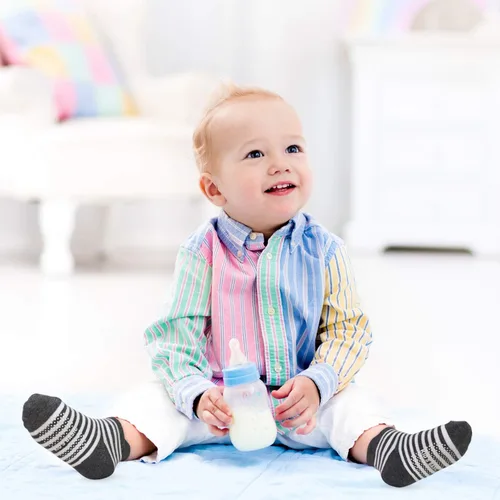 Miniatura 3 de Tphon Calcetines antideslizantes para niños pequeños con agarre, 12 pares de calcetines antideslizantes para niños y niñas de 1 a 7 años