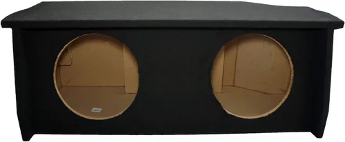 Miniatura 2 de American Sound Connection Compatible con Jeep Wrangler 2 puertas 2007-2018 Dual 12" Subwoofer Enclosure con estante de amplificador