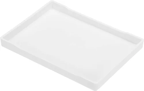 Miniatura 11 de PATIKIL Bandeja de comida rápida de 8 x 4, bandeja rectangular reutilizable reciclable multiusos para restaurante, cocina en casa, color negro